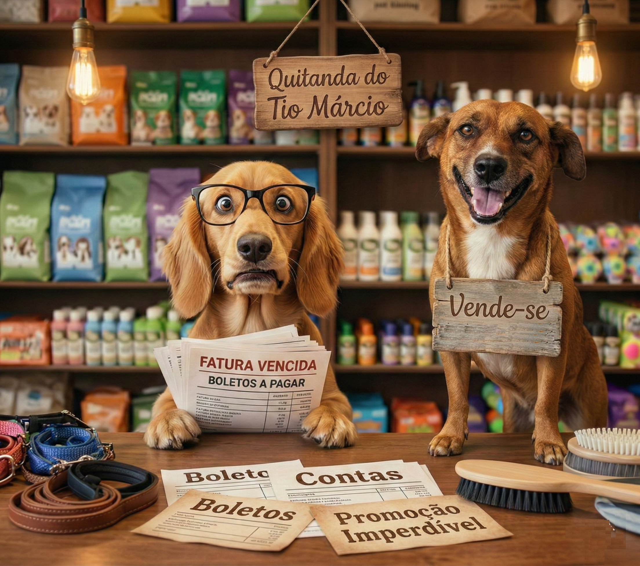 Tio Marcio colocando a venda Breno